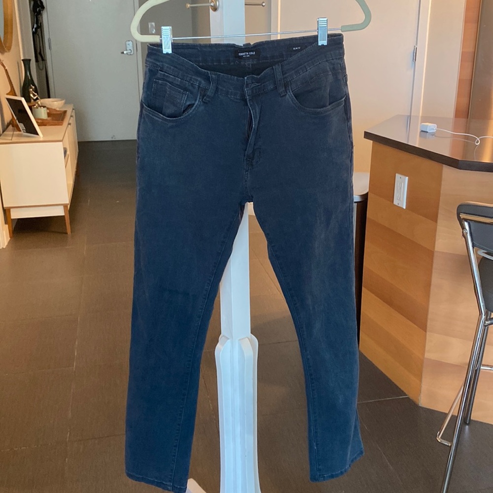 Kenneth Cole Slim Fit Dark Blue Jeans
